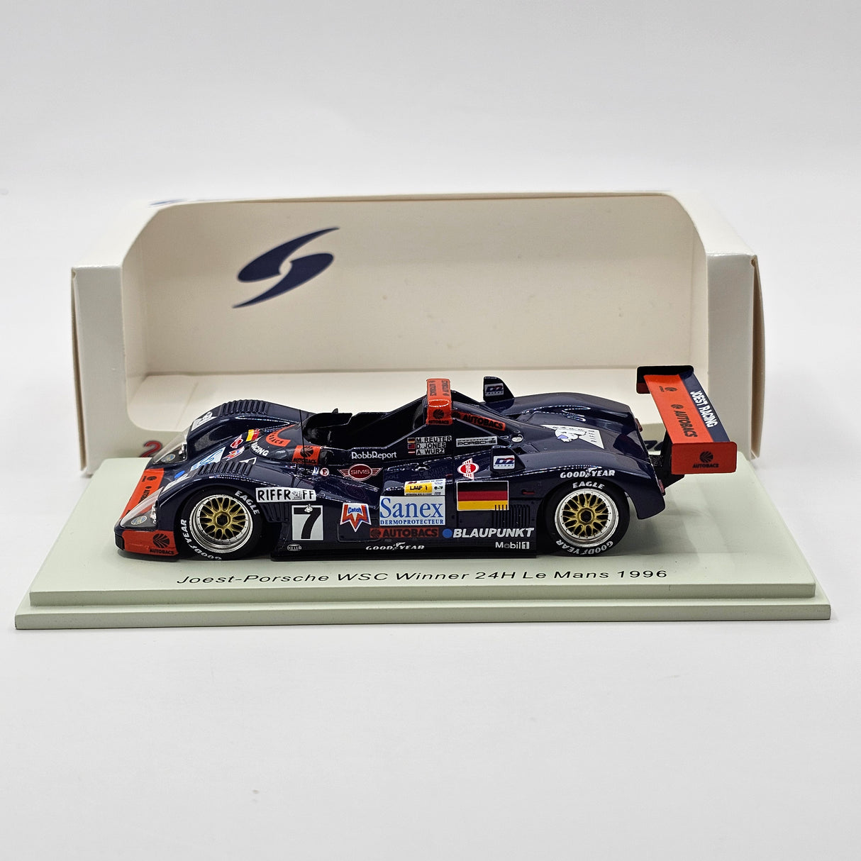 Spark TWR-Porsche WSC95 #7 Joest Racing Winner 24Hrs Le Mans 1996 1/43 Scale