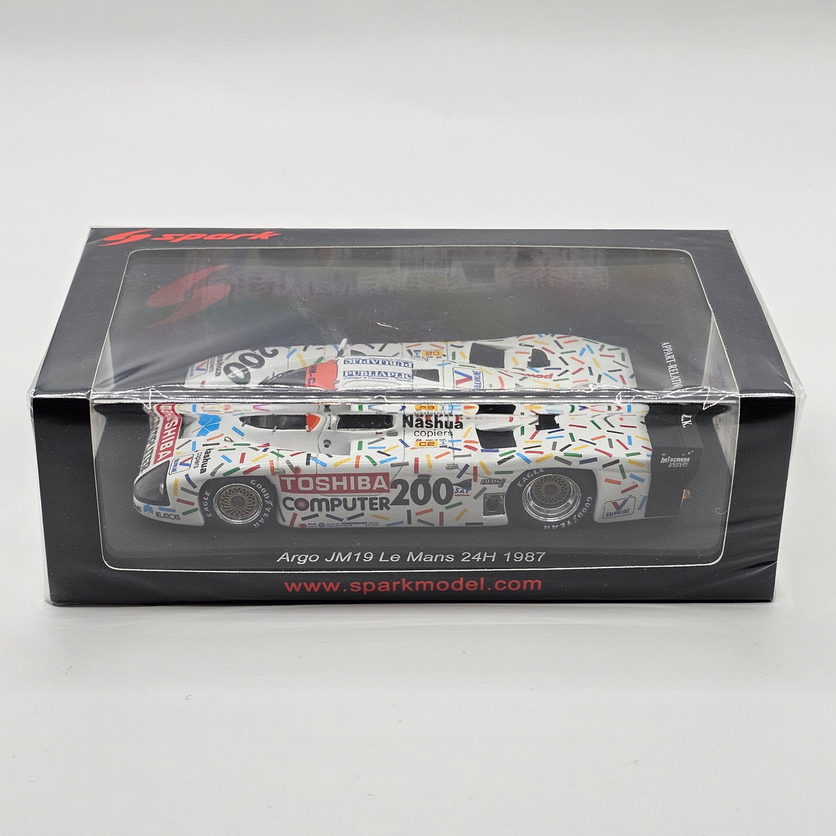 Spark Argo JM19 Toshiba #200 Dahm Cars Racing Team Le Mans 24H 1987 1/43 Scale