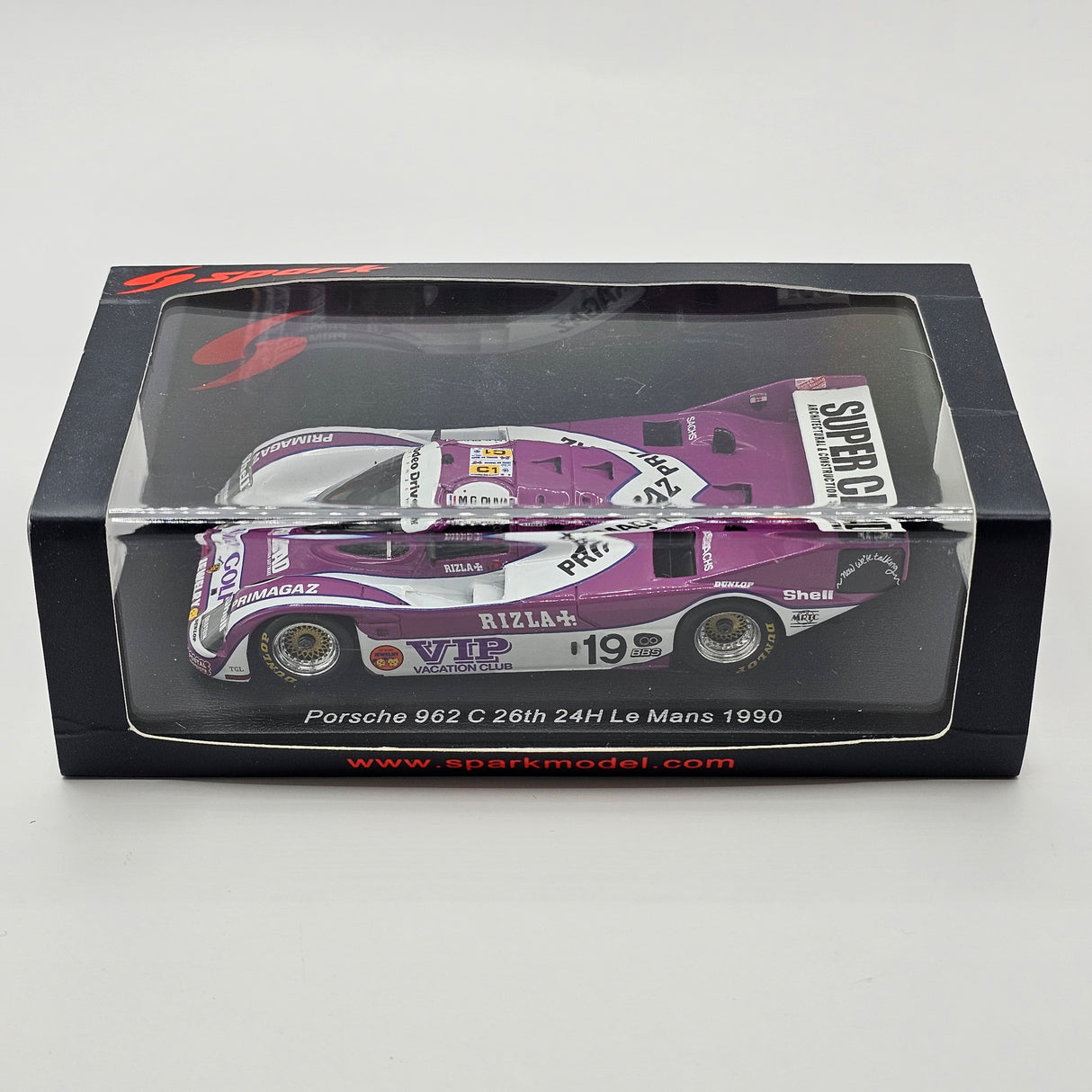 Spark Porsche 962C #19 Team Davey 24Hrs Le Mans 1990 1/43 Scale S9882