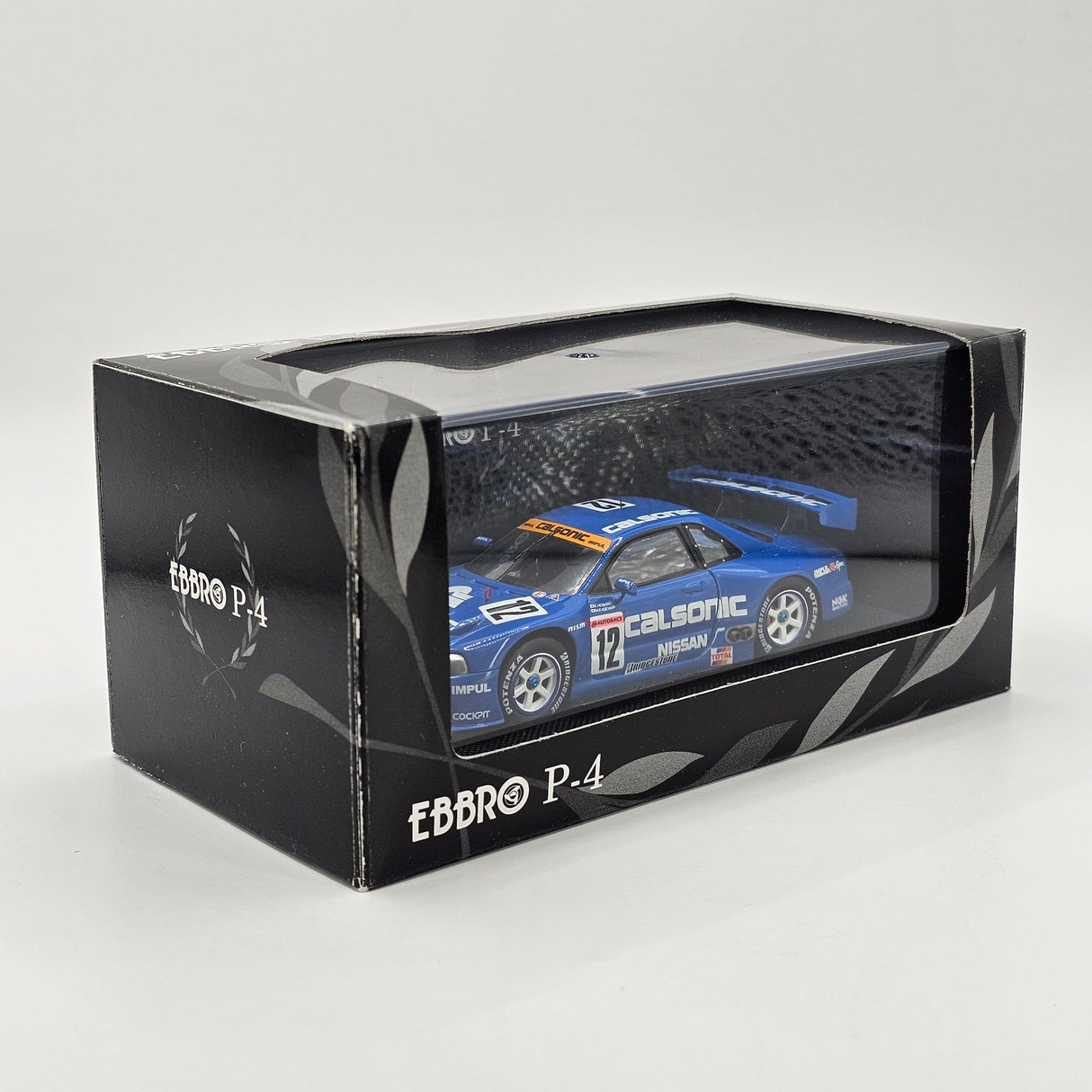 EBBRO P-4 Nissan Skyline R34 GT-R GT500 #12 Calsonic JGTC 1999 1/43 Scale