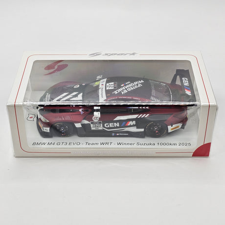 Spark BMW M4 GT3 EVO #32 Team WRT Winner Suzuka 1000KM 2025 1/43 Scale SJ189