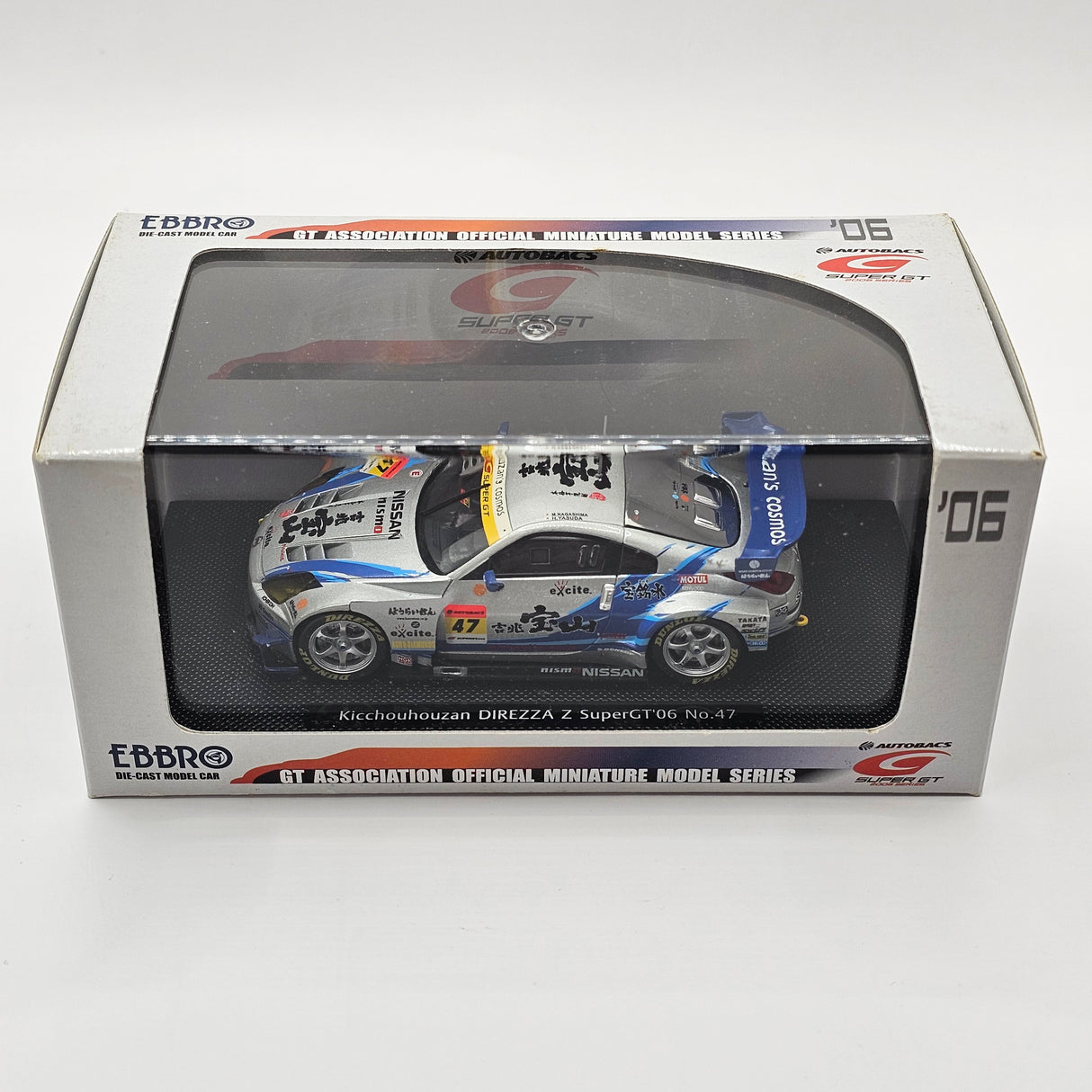 EBBRO Nissan Fairlady Z #47 Direzza MOLA Super GT GT300 2006 1/43 Scale