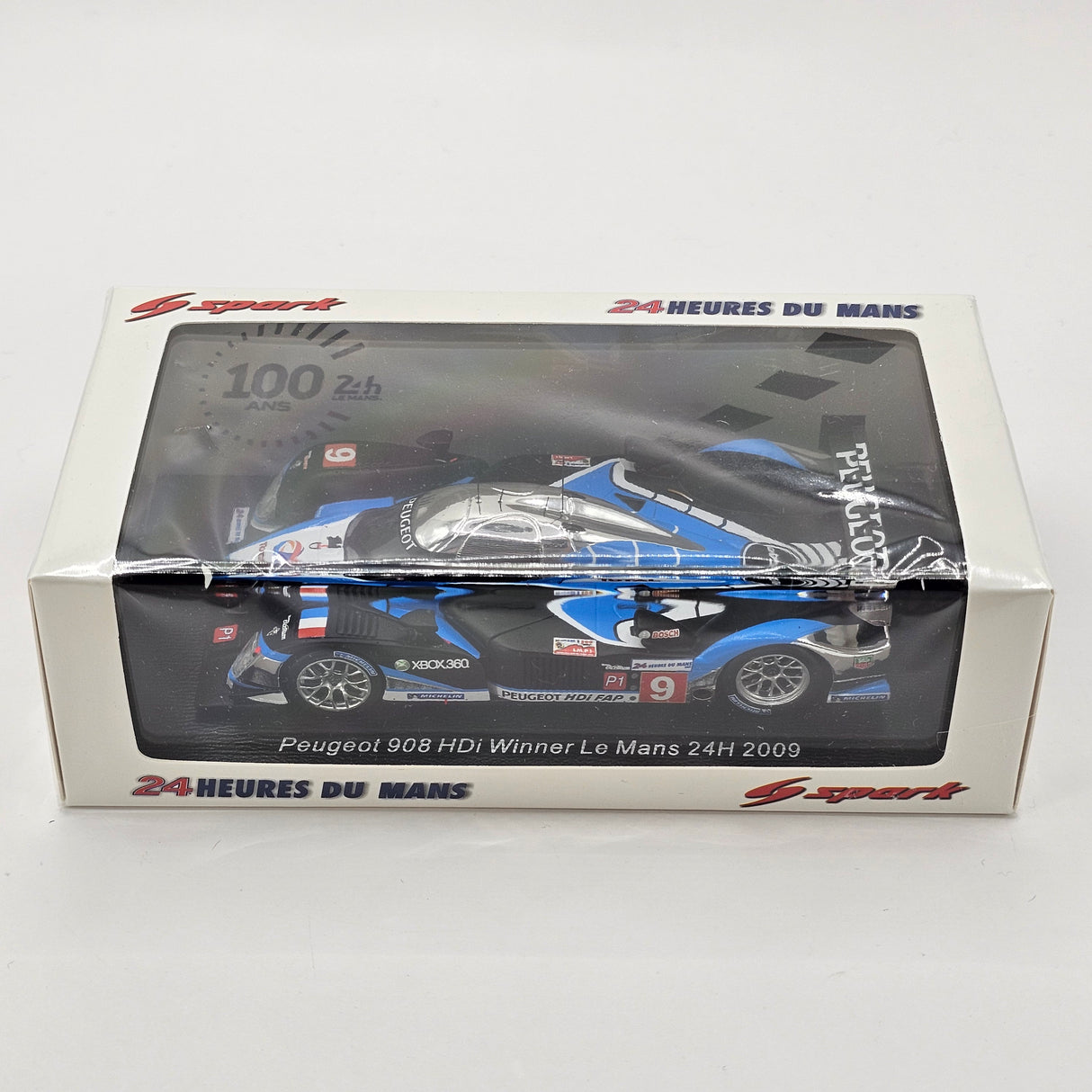 Spark Peugeot 908 HDI FAP #9 Peugeot Sport Total 24Hrs Le Mans 2009 Winner 1/43 Scale