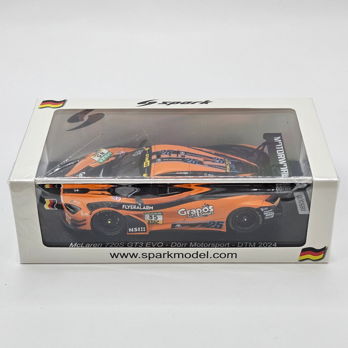 Spark McLaren 720S GT3 Evo #85 Dörr Motorsport DTM 2024 1/43 Scale SG972