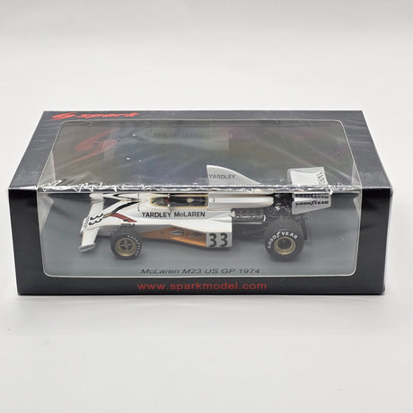 Spark McLaren M23 #33 Jochen Mass 1974 United States Formula 1 GP 1/43 Scale