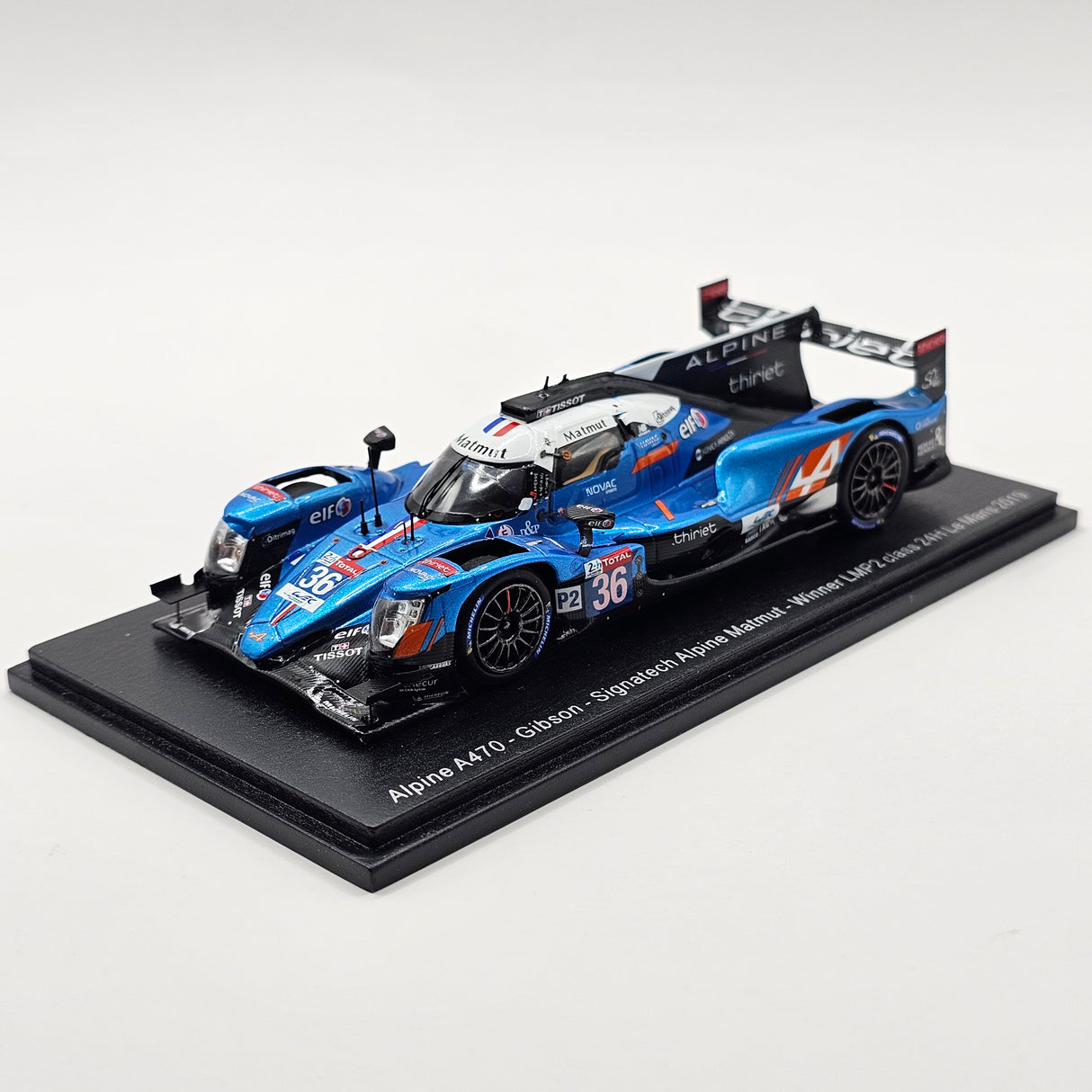 Spark Alpine A470 #36 Signatech Alpine Matmut 24Hr Le Mans 2019 LMP2 Win 1/43 Scale