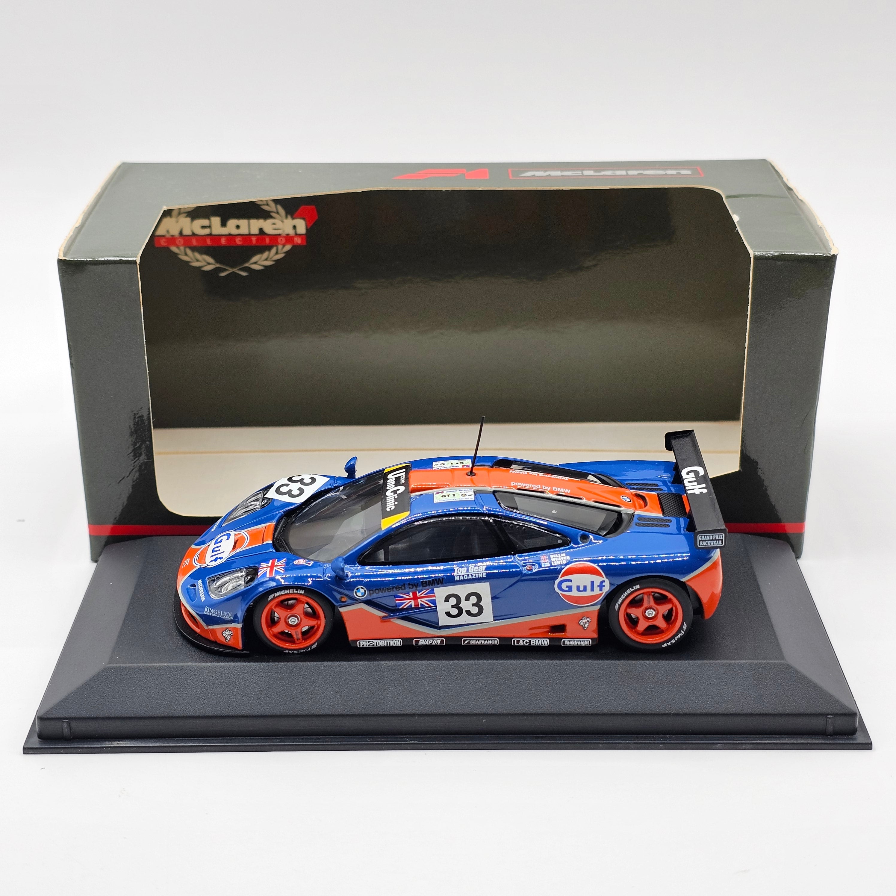 Minichamps McLaren F1 GTR #33 Gulf Racing Le Mans 1996 1/43 Scale