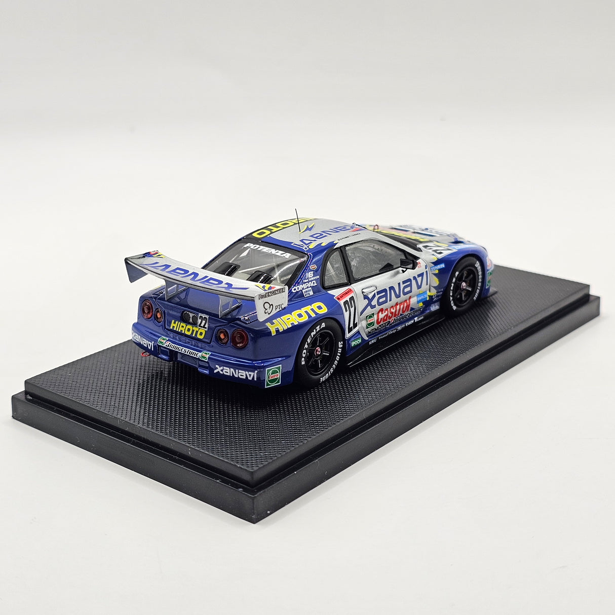 EBBRO P4 Nissan Skyline R34 GT-R #22 Xanavi Hiroto JGTC GT500 2001 1/43 Scale