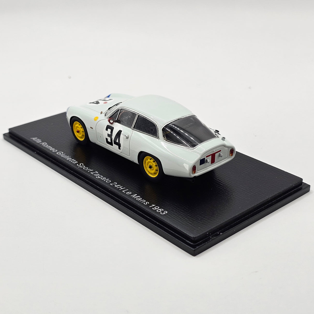 Spark Alfa Romeo Giulietta SZ #34 Scuderia Sant Ambroeus 24Hrs Le Mans 1963 1/43 Scale