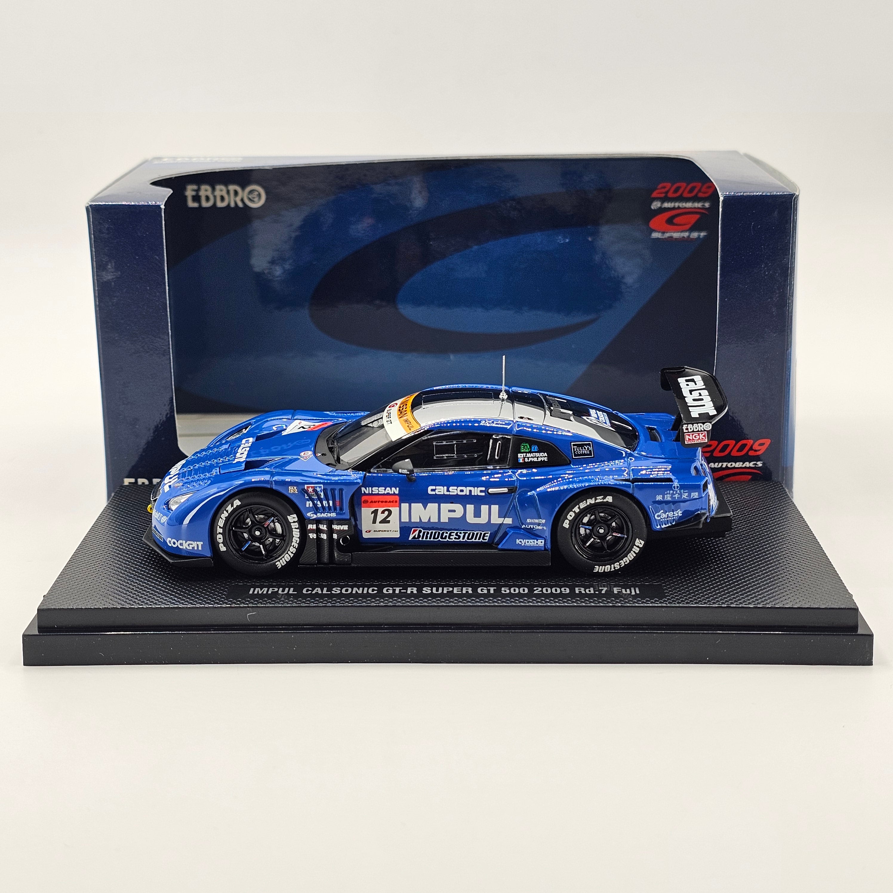 EBBRO Nissan GT-R #12 Calsonic Impul Super GT GT500 Rd. 7 Fuji 2009 1/