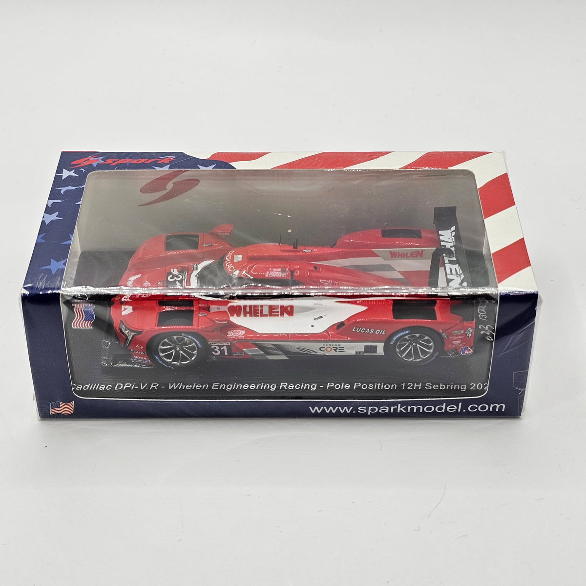 Spark Cadillac DPi-V.R #31 Whelen Engineering Racing Pole Position 12Hrs Sebring 2021 1/43 Scale