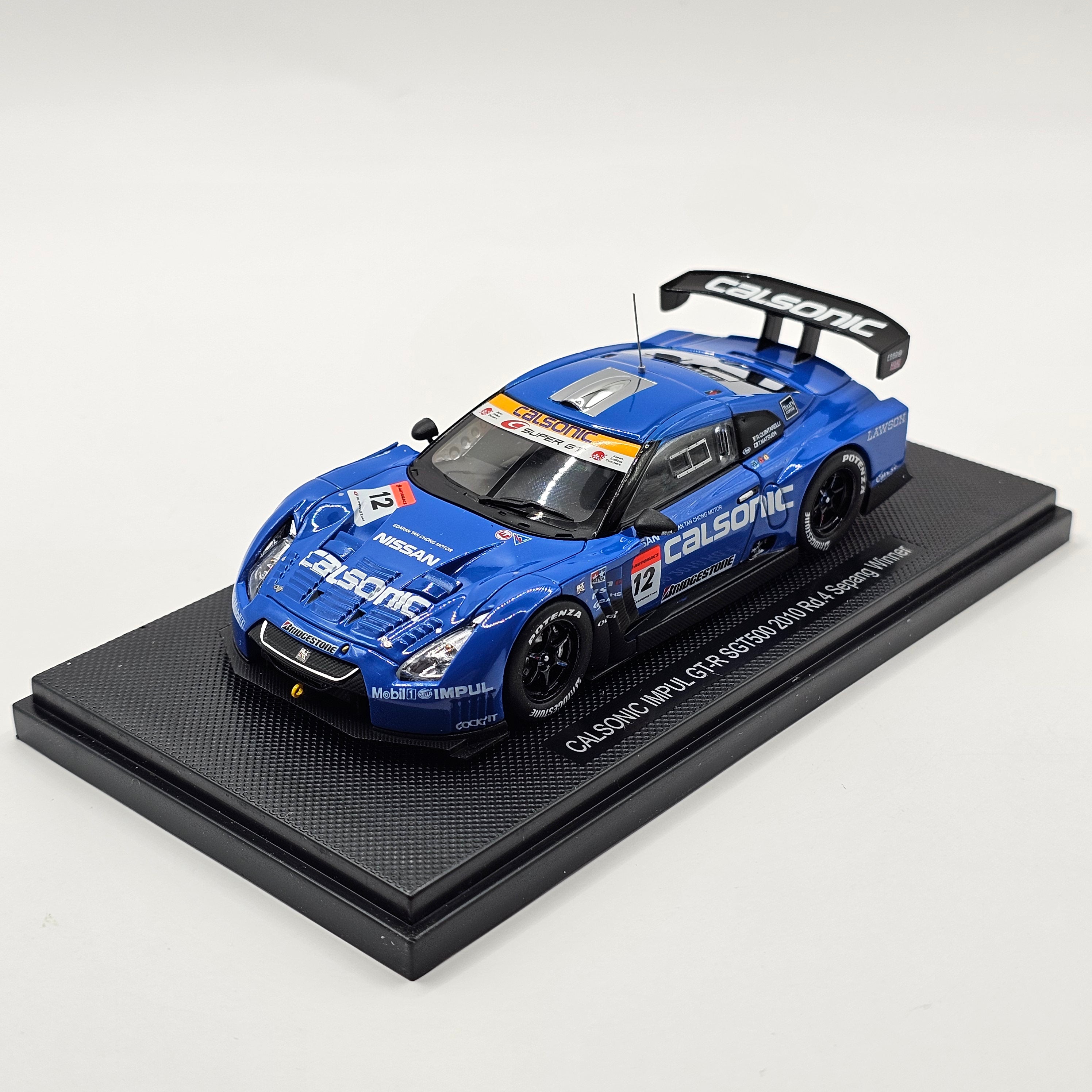 EBBRO Nissan GT-R #12 Calsonic Impul Super GT GT500 2010 Rd4 Winner 1/