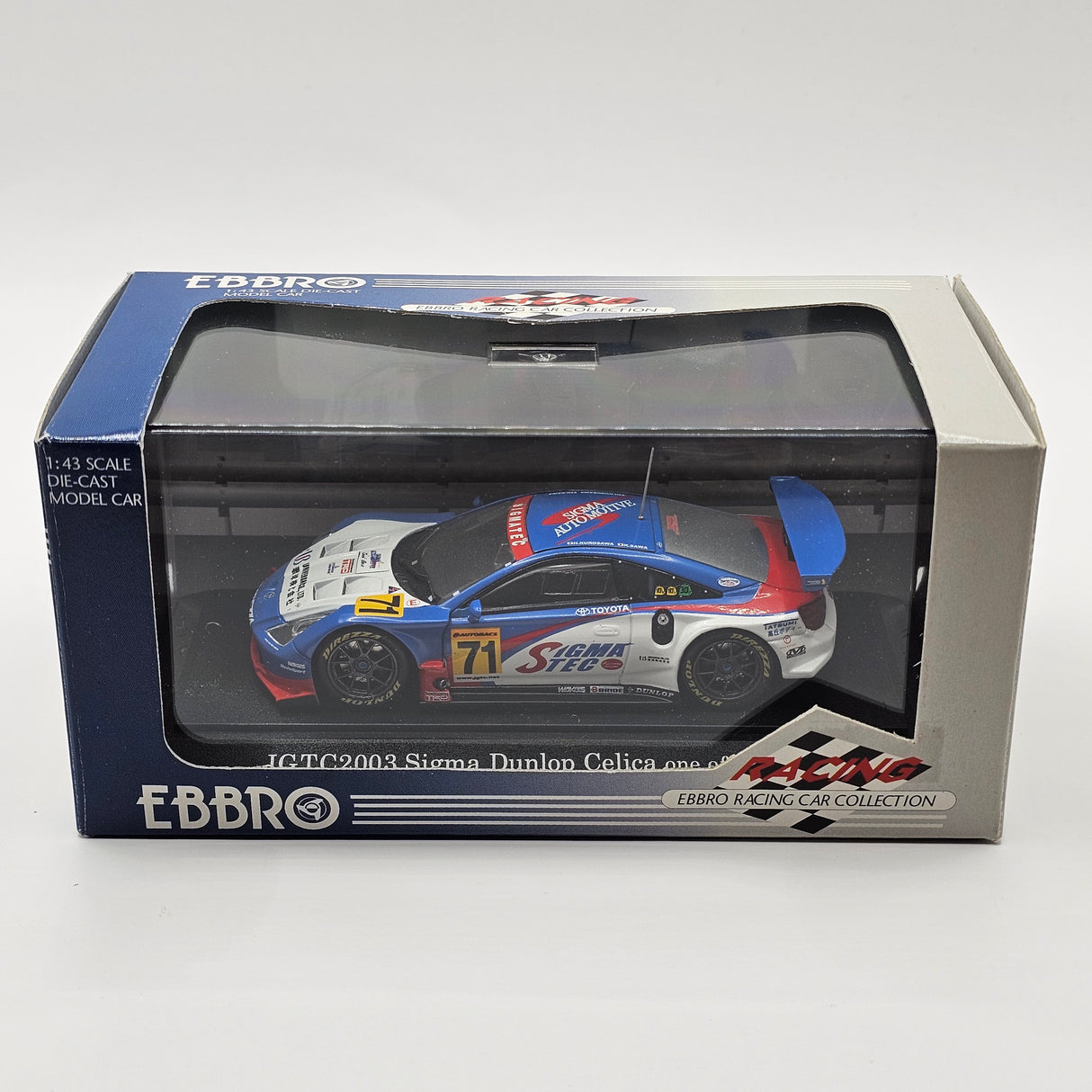 EBBRO Toyota Celica #71 SigmaTec Racing JGTC GT300 2003 1/43 Scale