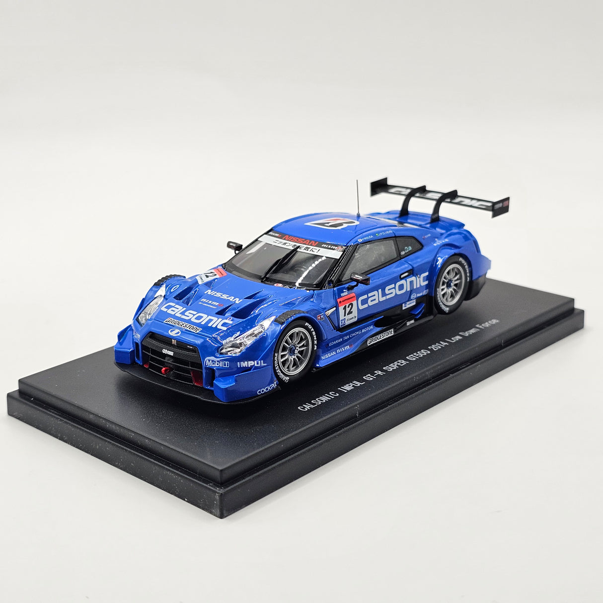 EBBRO Nissan GT-R GT500 #12 Calsonic Team Impul Super GT 2014 (L.Downforce) 1/43 Scale