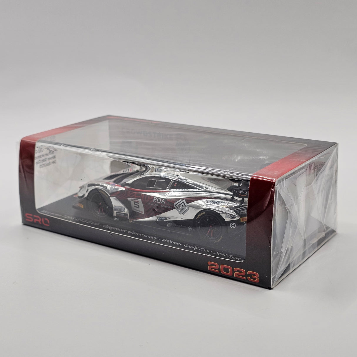 Spark McLaren 720S GT3 EVO #5 Optimum Motorsport Gold Winner 24Hrs Spa 2023 1/43 Scale