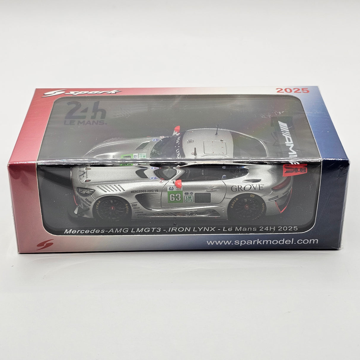 Spark Mercedes-AMG LMGT3 #63 Iron Lynx 24 Hours of Le Mans 2025 1/43 Scale S9298