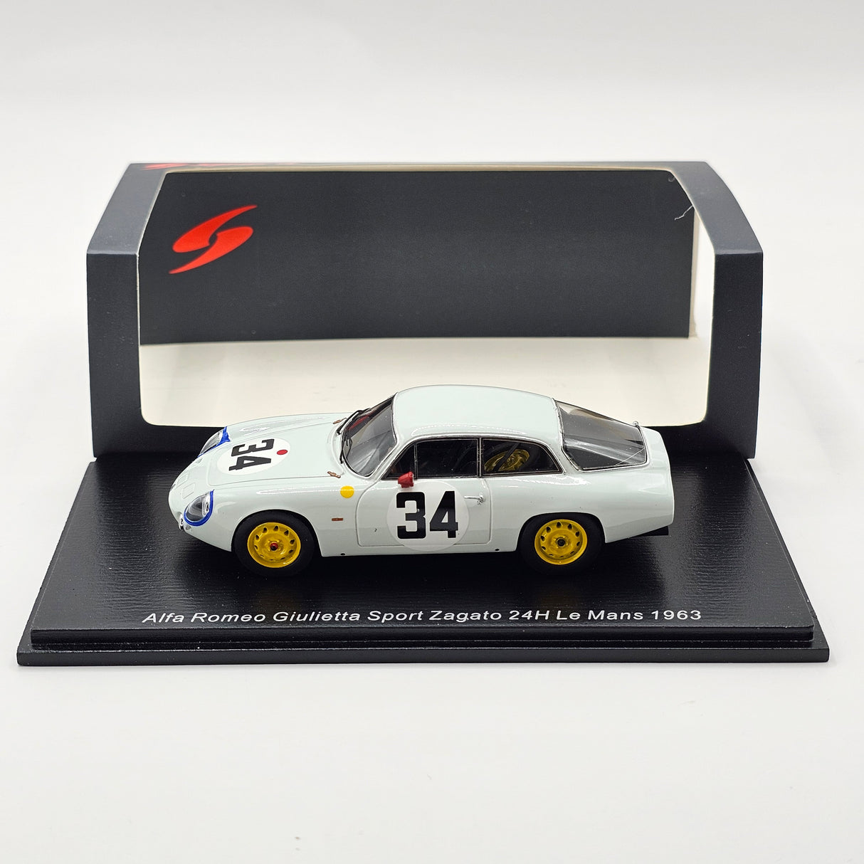 Spark Alfa Romeo Giulietta SZ #34 Scuderia Sant Ambroeus 24Hrs Le Mans 1963 1/43 Scale