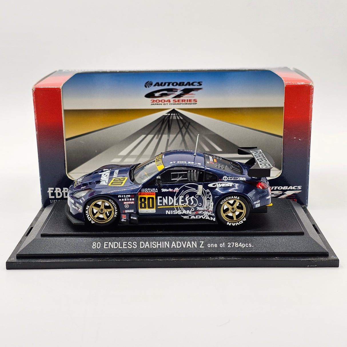 EBBRO Nissan Fairlady Z #80 Team Daishin JGTC 2004 GT300 1/43 Scale