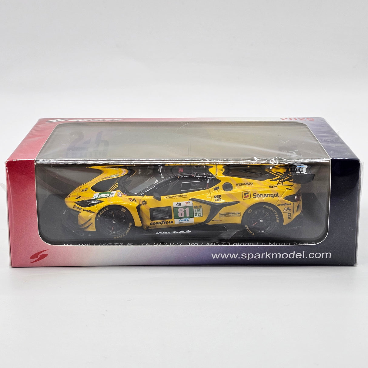 Spark Chevrolet Corvette Z06 LMGT3.R #81 TF Sport 24 Hours of Le Mans 2025 1/43 Scale S9301