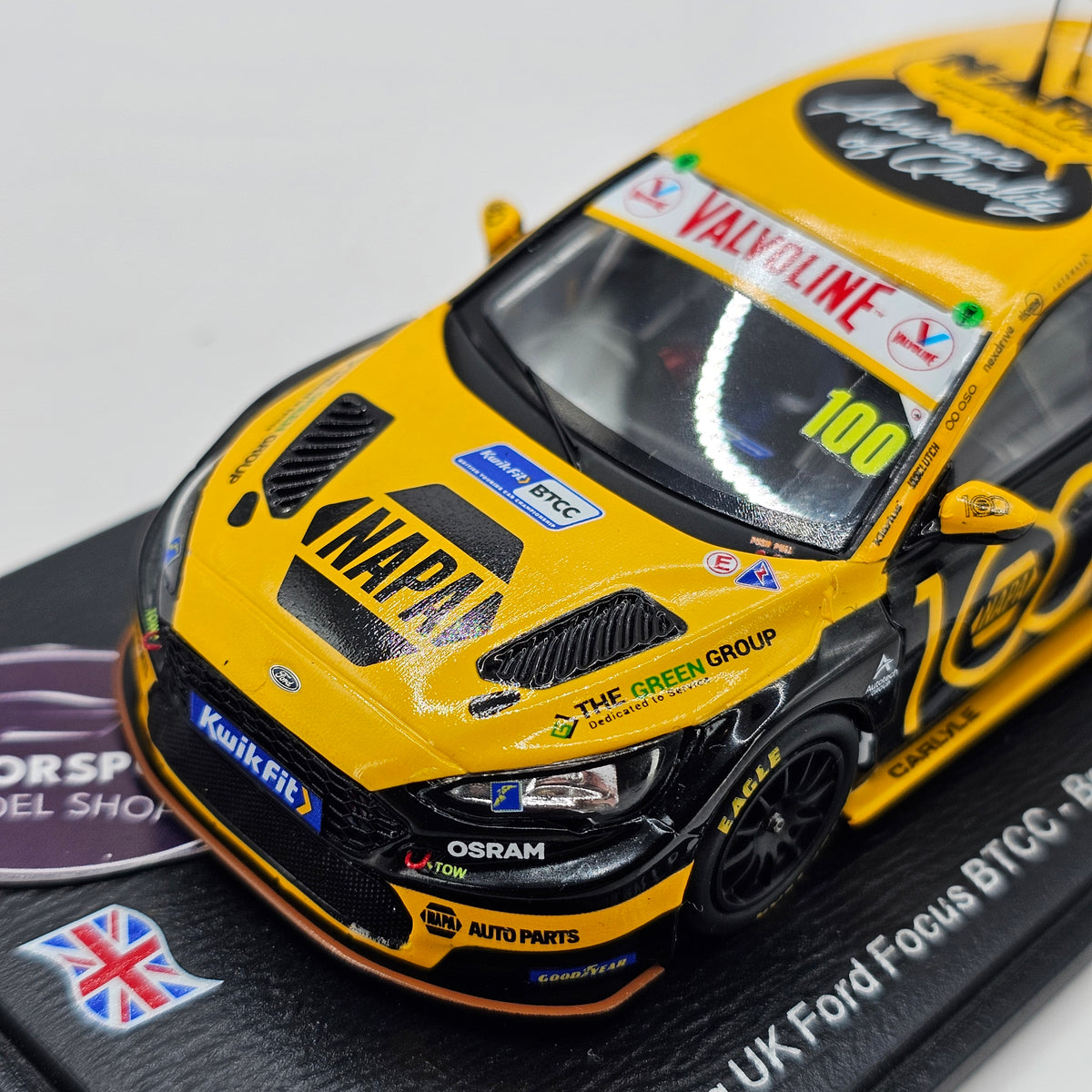 Spark Ford Focus BTCC #100 Ashley Sutton Brands Hatch Indy 2025 1/43 Scale UK041