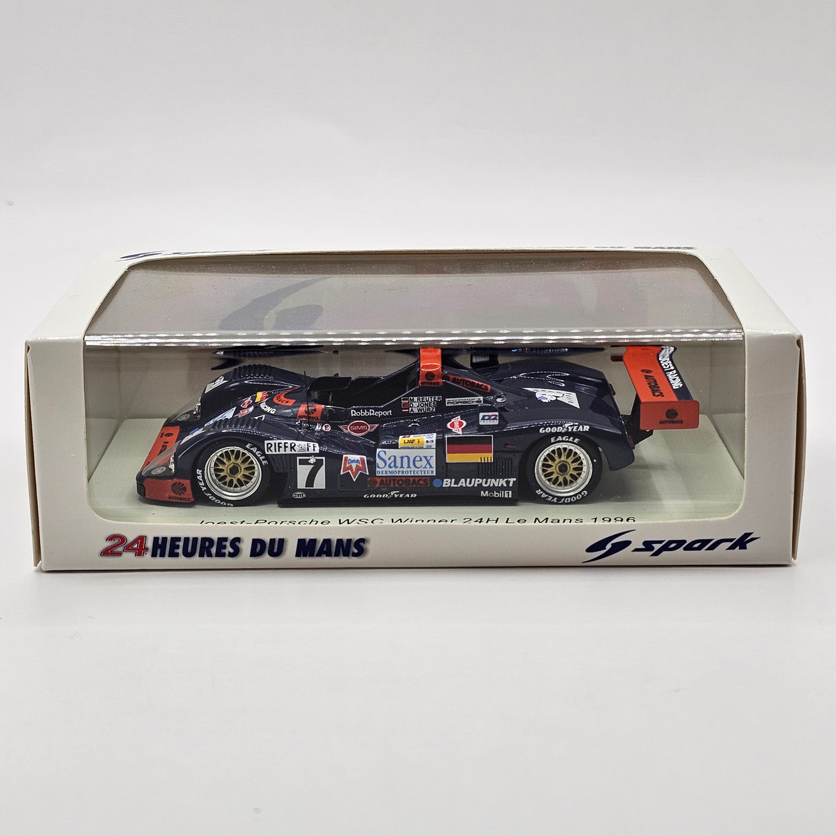 Spark TWR-Porsche WSC95 #7 Joest Racing Winner 24Hrs Le Mans 1996 1/43 Scale