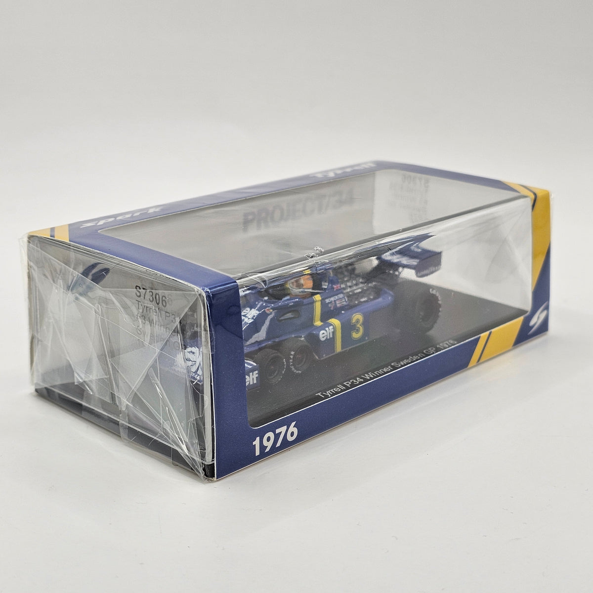 Spark Tyrrell P34 #3 Jody Scheckter Winner Sweden F1 GP 1976 1/43 Scale S7306