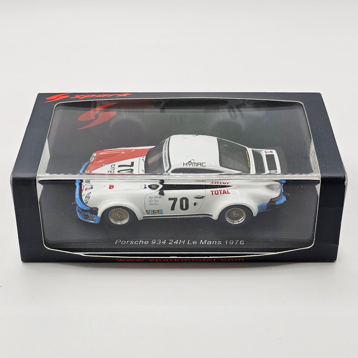 Spark Porsche 934 #70 "Beurlys" 24Hrs Le Mans 1976 1/43 Scale S9822