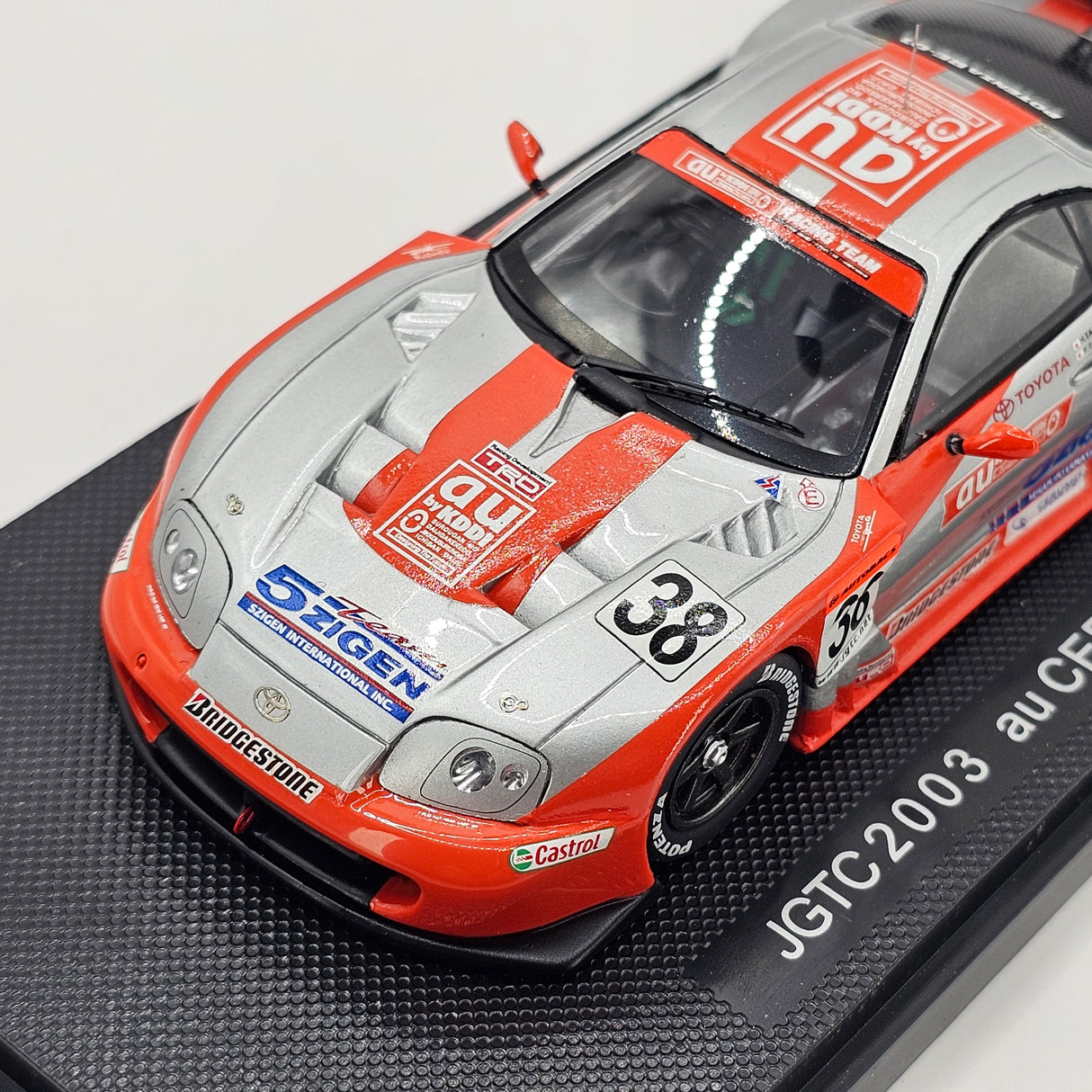 EBBRO P4 Toyota Supra GT500 #38 au Toyota Team Cerumo JGTC 2003 1/43 Scale