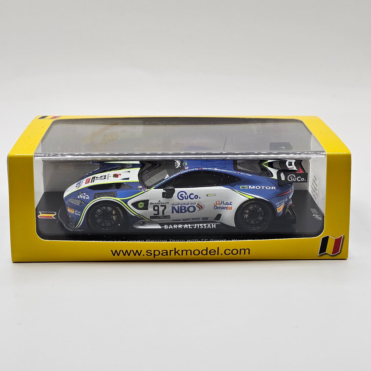 Spark Aston Martin Vantage GT3 #97 Oman Racing Pro-Am Win 24Hrs Spa 2019 1/43 Scale