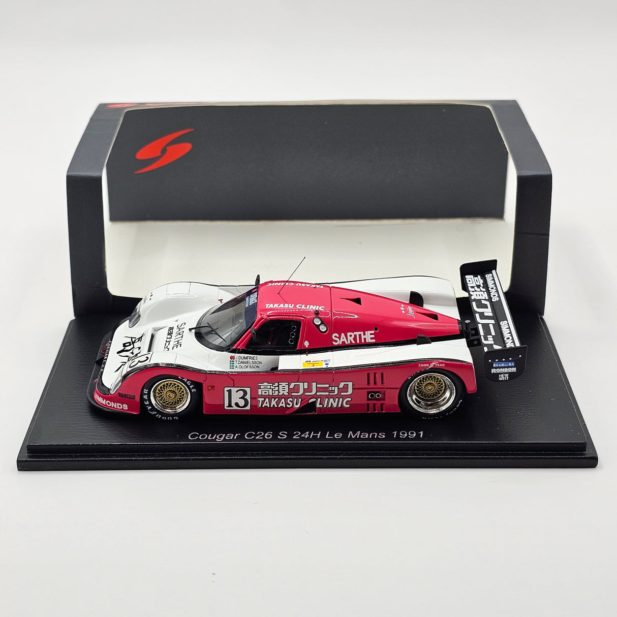 Spark Cougar C26S #13 Courage Compétition 24Hrs Le Mans 1991 1/43 Scale S3536