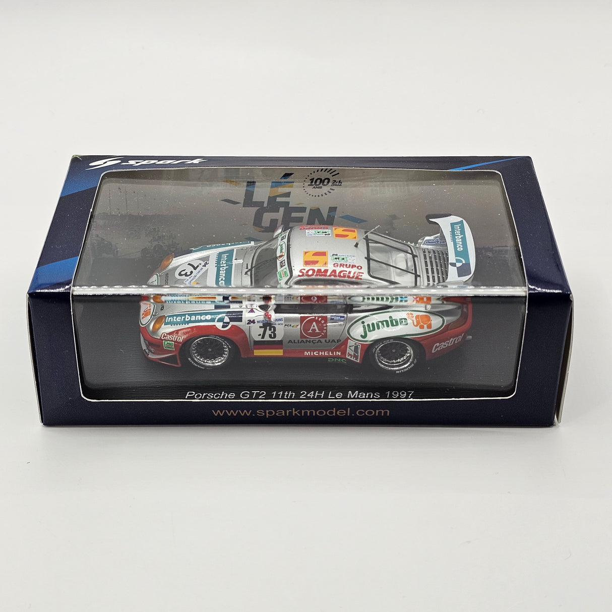 Spark Porsche 911 GT2 #73 Roock Racing Team 24Hrs Le Mans 1997 1/43 Scale S9909