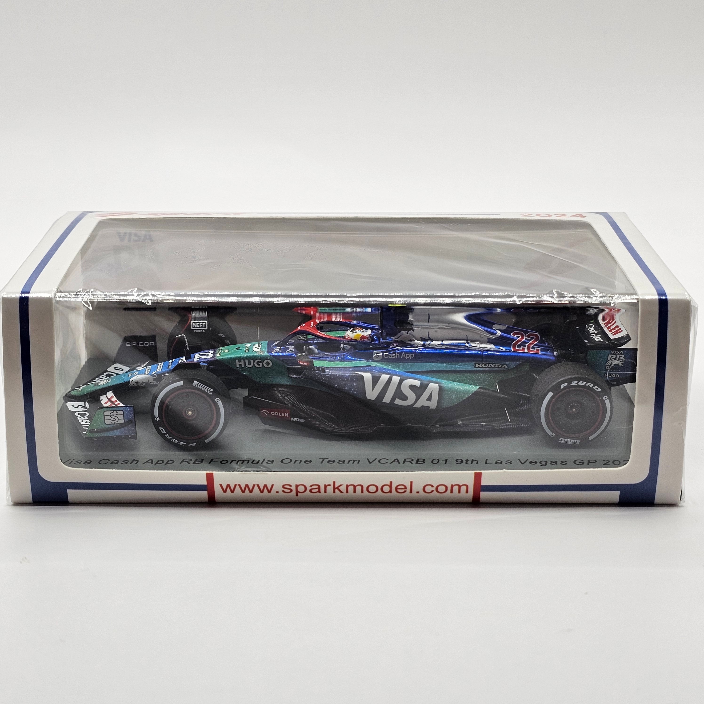 Spark RB VCARB 01 #22 Yuki Tsunoda Las Vegas F1 GP 2024 1/43 Scale S95