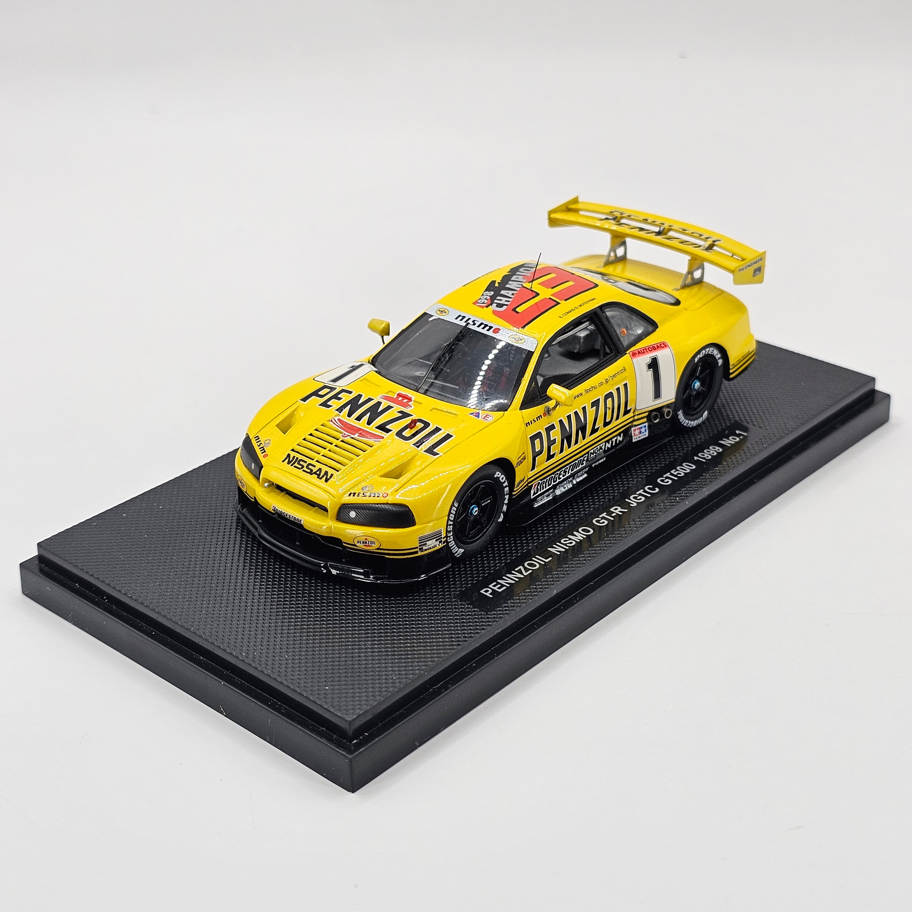 EBBRO P4 Nissan Skyline R34 GT-R #1 Pennzoil JGTC GT500 1999 Champions