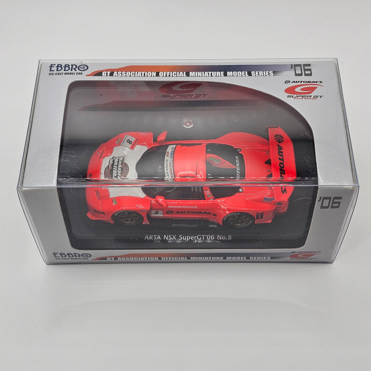 EBBRO Honda NSX GT500 #8 ARTA Honda Racing Super GT 2006 1/43 Scale