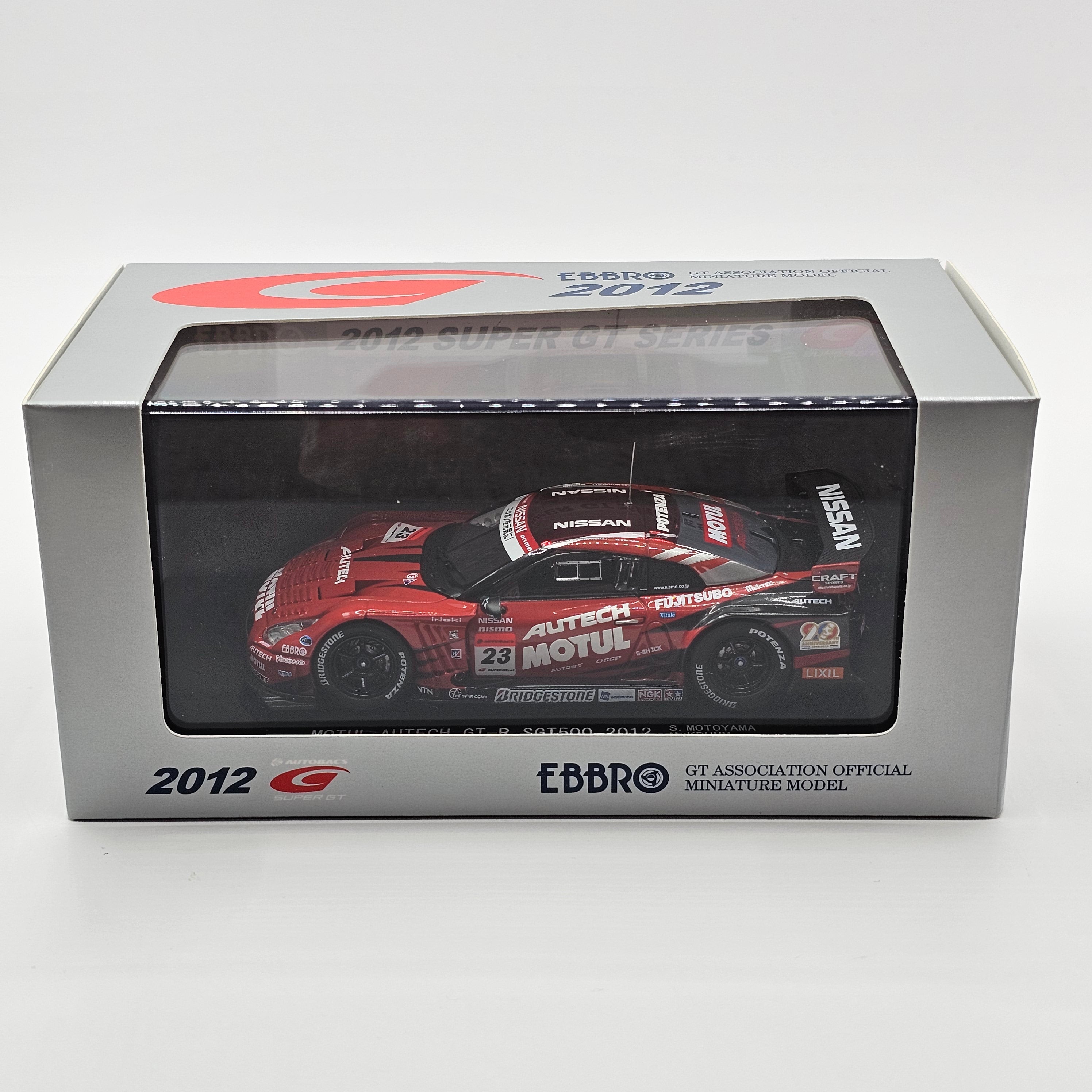 EBBRO Nissan GT-R #23 Motul Autech NISMO Super GT GT500 2012 1/43 Scal