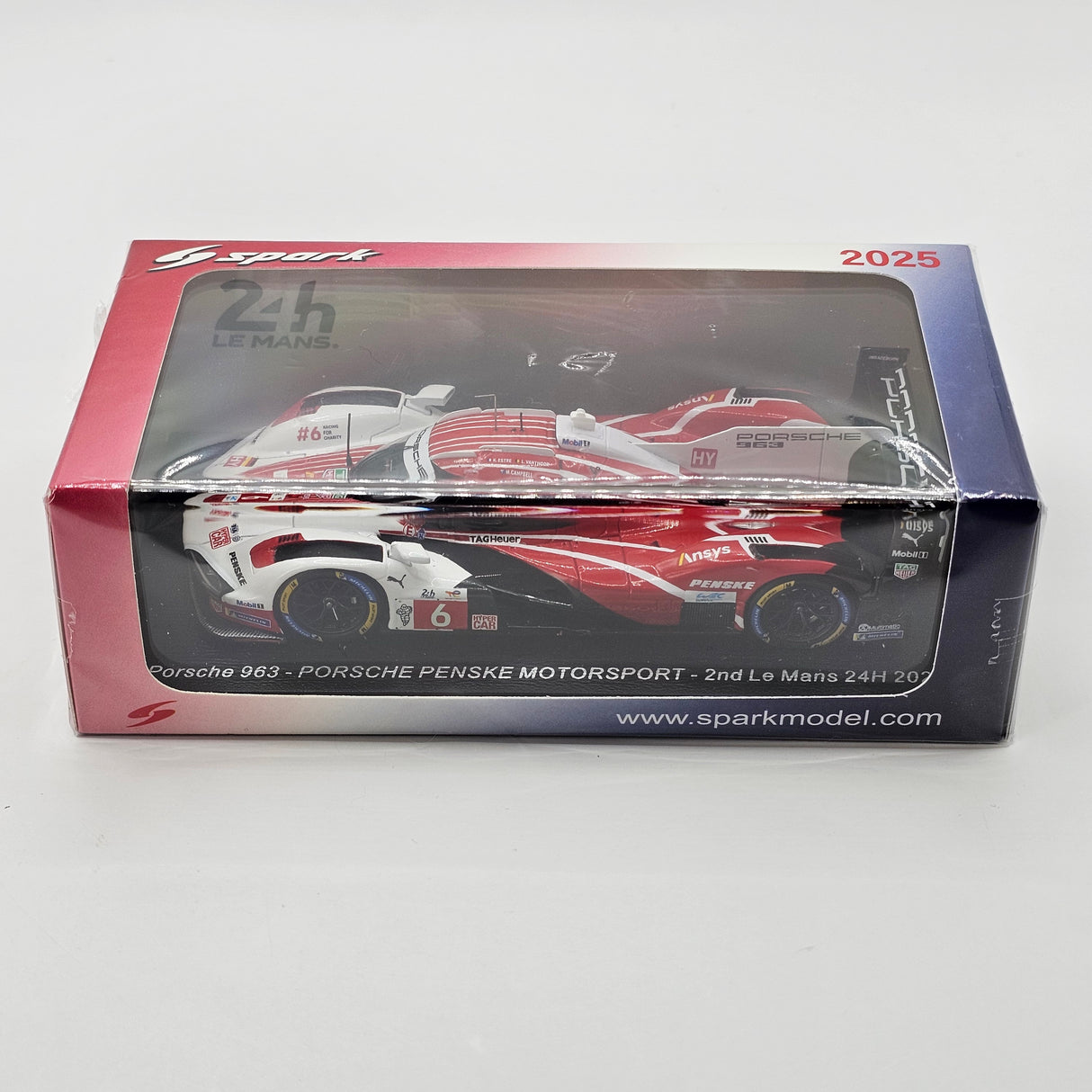 Spark Porsche 963 #6 Porsche Penske Motorsport 24Hrs Le Mans 2025 1/43 Scale