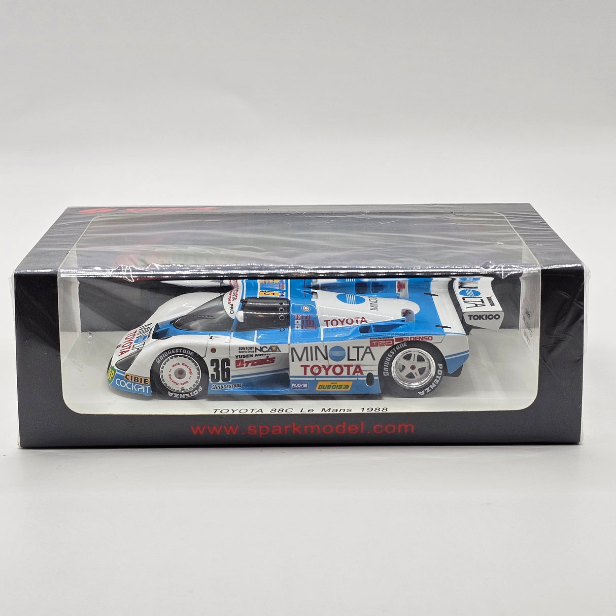 Spark Toyota 88C #36 Toyota Team TOM'S 24Hrs Le Mans 1988 1/43 Scale