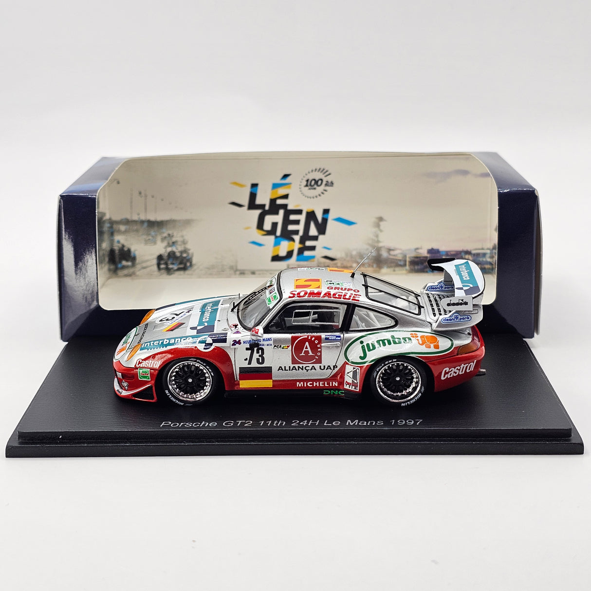 Spark Porsche 911 GT2 #73 Roock Racing Team 24Hrs Le Mans 1997 1/43 Scale S9909
