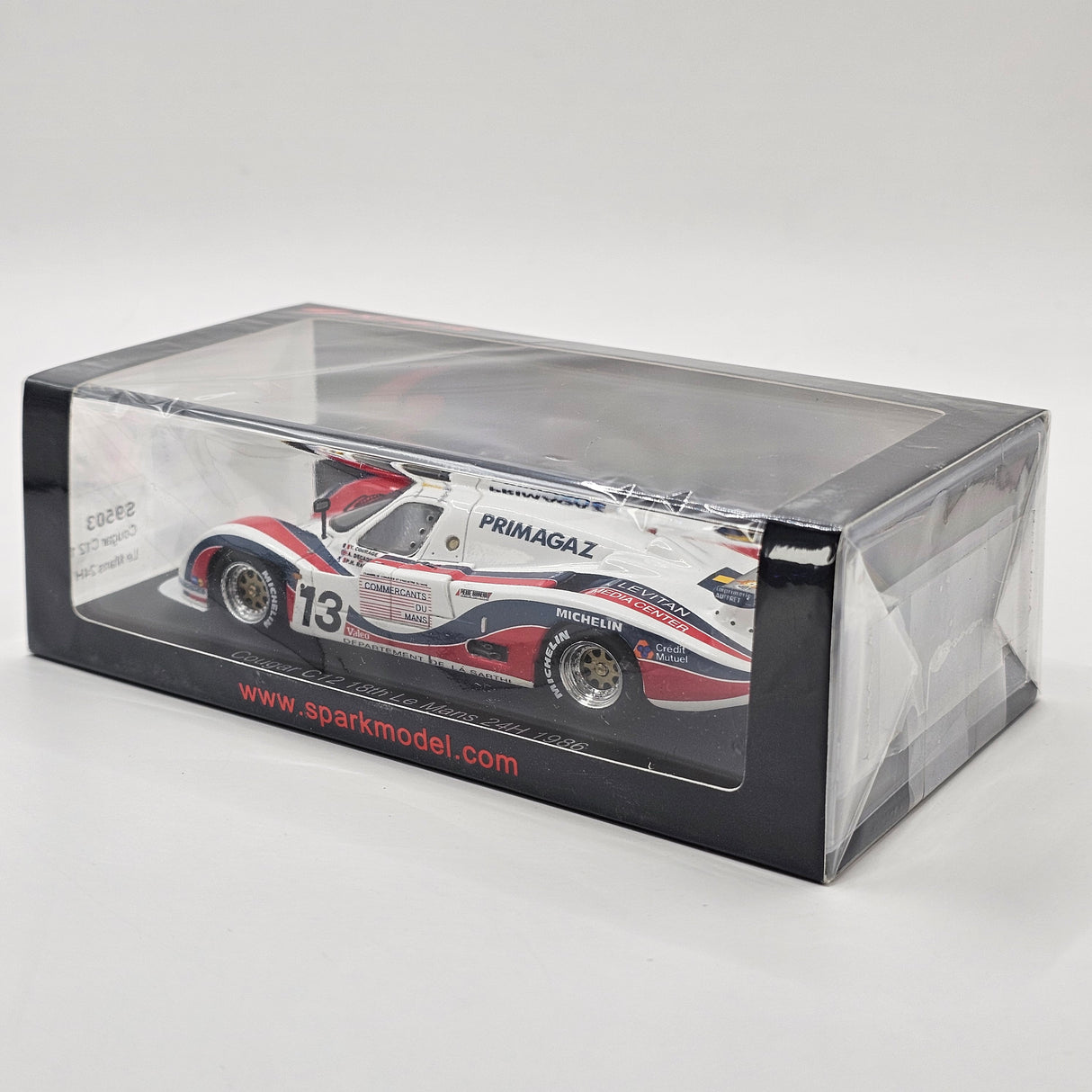 Spark Cougar C12 #13 Courage Compétition 24Hrs Le Mans 1986 1/43 Scale S9503