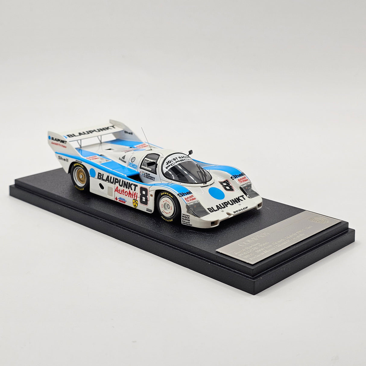 Compass Porsche 956B #8 Joest Racing 1984 1000 km of Brands Hatch 1/43 Scale