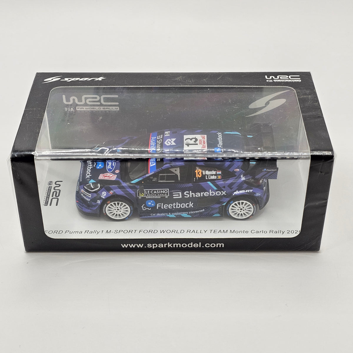 Spark Ford Puma Rally1 #13 M-Sport Ford WRT Monte Carlo Rally 2026 1/43 Scale