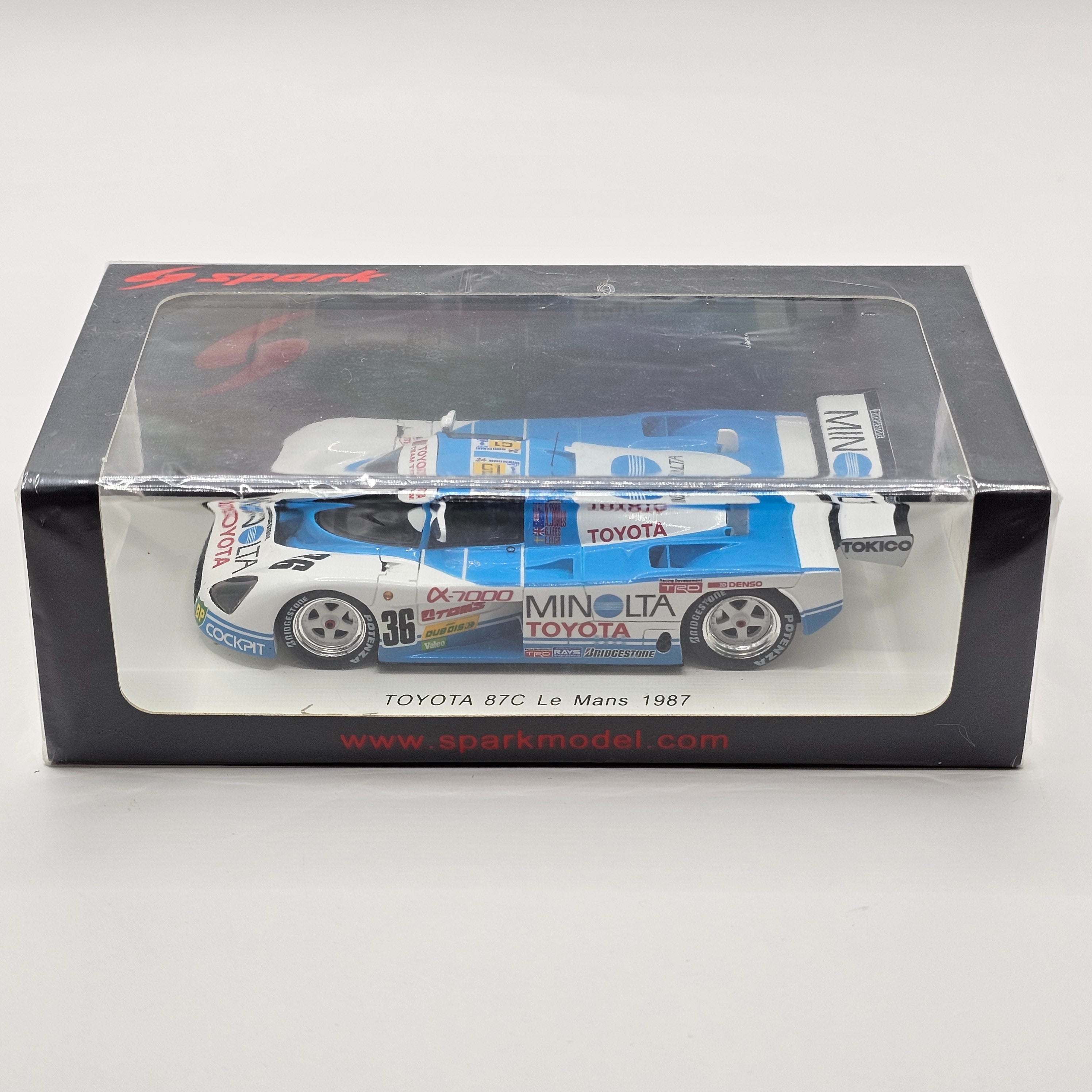 SPARK TOYOTA 87C #36 MINOLTA LE MANS 1987 1/43 S5240 トヨタ ルマン