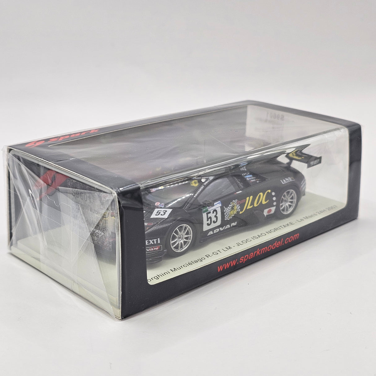 Spark Lamborghini Murciélago R-GT #53 JLOC 24Hrs Le Mans 2007 1/43 Scale S9601