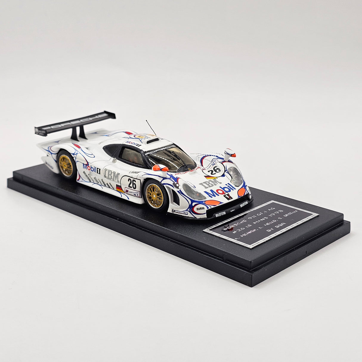 BBR Porsche 911 GT1-98 #26 Porsche AG Winner 24Hrs Le Mans 1998 1/43 Scale