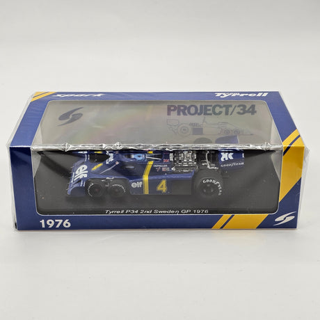 Spark Tyrrell P34 #4 Patrick Depailler 2nd Sweden F1 GP 1976 1/43 Scale S7307