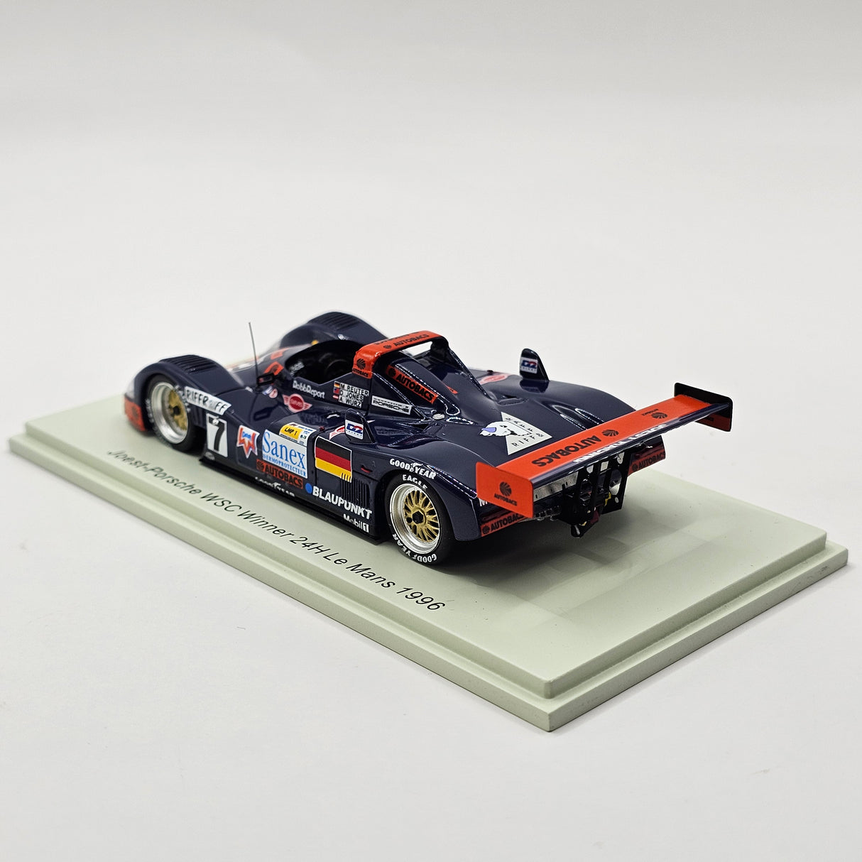 Spark TWR-Porsche WSC95 #7 Joest Racing Winner 24Hrs Le Mans 1996 1/43 Scale