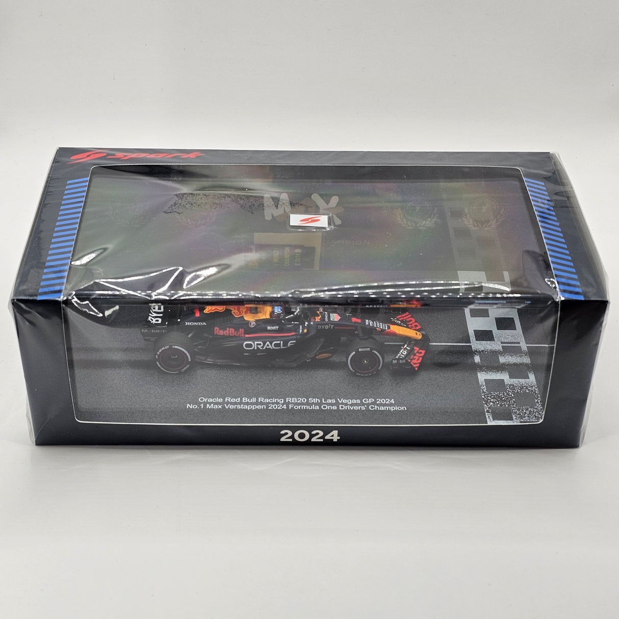 Spark Red Bull Racing RB20 #1 Max Verstappen 2024 F1 World Champion 1/43 Scale S9547