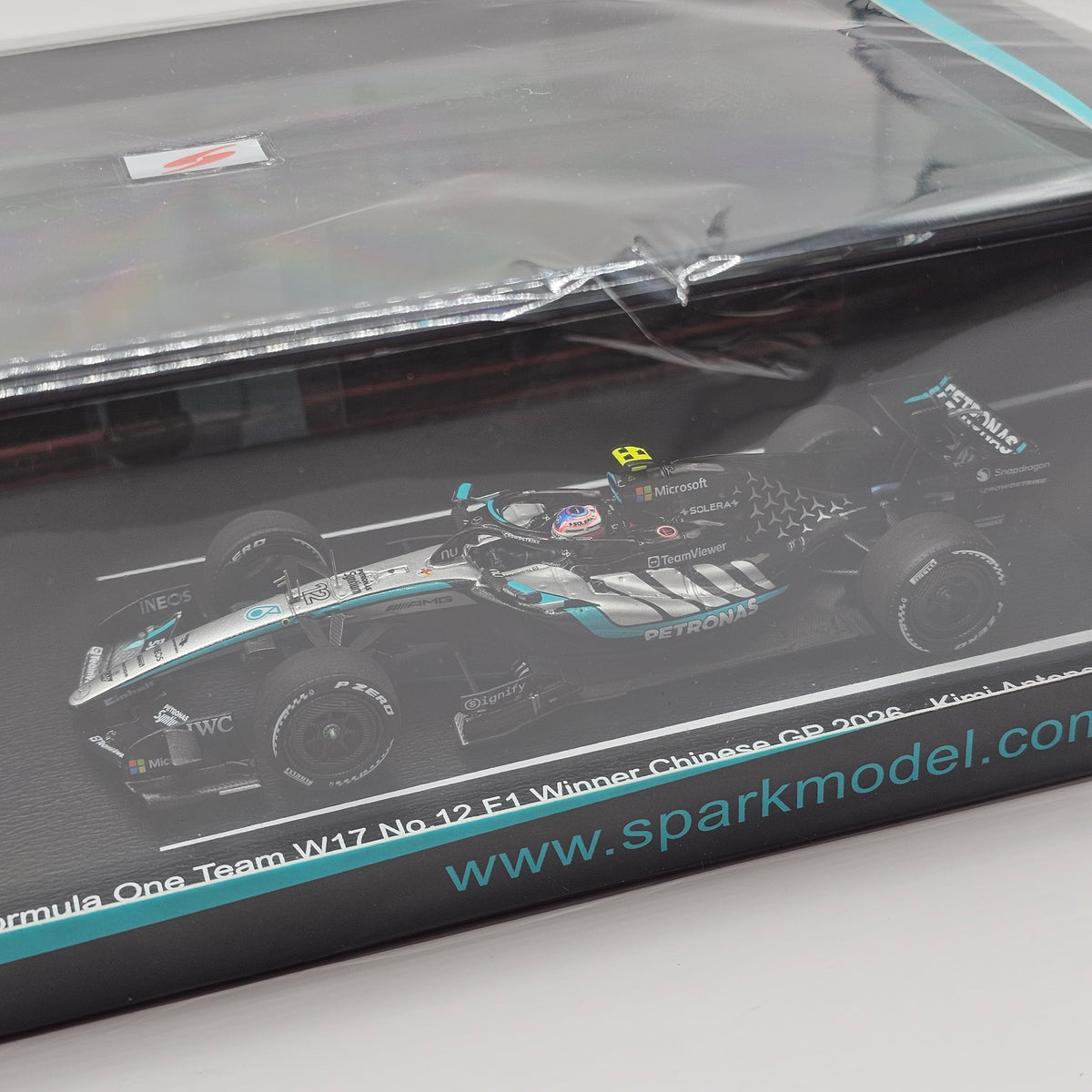 Spark Mercedes-AMG W17 No.12 Antonelli Winner Chinese GP 2026 1/43 Scale