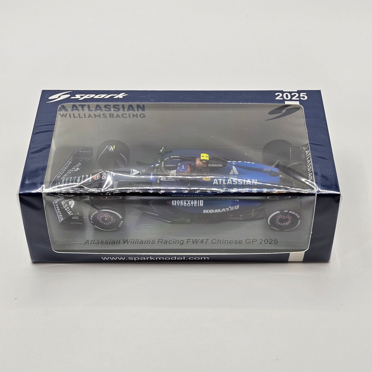 Spark Williams FW47 #55 Carlos Sainz Jr. Chinese GP 2025 1/43 Scale