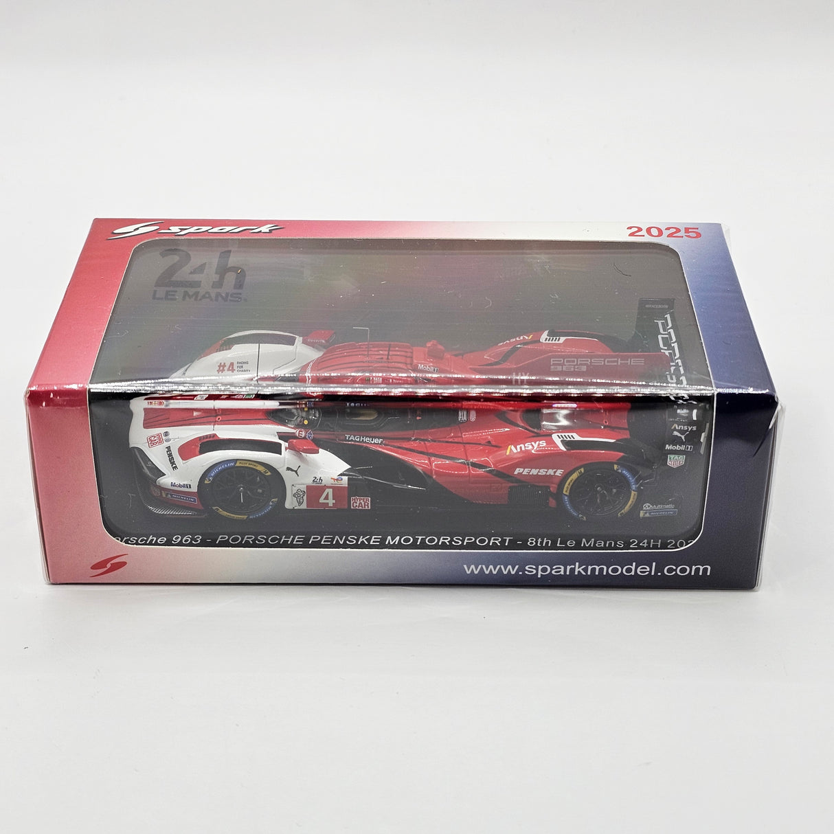 Spark Porsche 963 #4 Porsche Penske Motorsport 24 Hrs Le Mans 2025 1/43 Scale